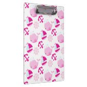 Patroon op walvissen, walvissen, roze walvissen klembord (Rechts)
