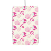 Patroon op walvissen, walvissen, roze walvissen luchtverfrisser (Voorkant)