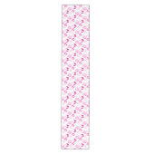 Patroon op walvissen, walvissen, roze walvissen medium tafelloper (Voorkant)