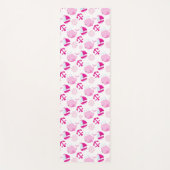 Patroon op walvissen, walvissen, roze walvissen yogamat (Voorkant)