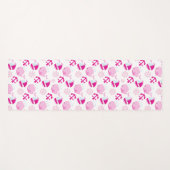 Patroon op walvissen, walvissen, roze walvissen yogamat (Voorkant (horizontaal))