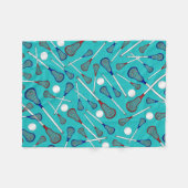 Patroon op witte roodstaafjes fleece deken (Voorkant (Horizontaal))