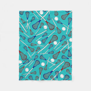 Patroon op witte roodstaafjes fleece deken