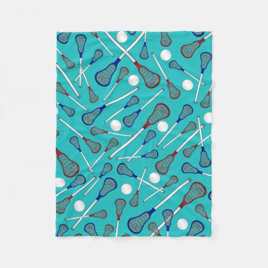 Patroon op witte roodstaafjes fleece deken (Voorkant)
