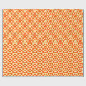 Patroon Oranje gecodeerde verfprinters Cadeaupapier (Vlak)