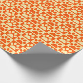 Patroon Oranje gecodeerde verfprinters Cadeaupapier (Hoek)