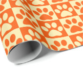 Patroon Oranje gecodeerde verfprinters Cadeaupapier (Rol Hoek)