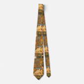 Patroon Oud Egyptisch Hiëroglief Symbool Stropdas (Voorkant)