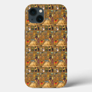 Patroon Oud-Egyptisch Hiërogliefsymbool  iPhone 13 Hoesje