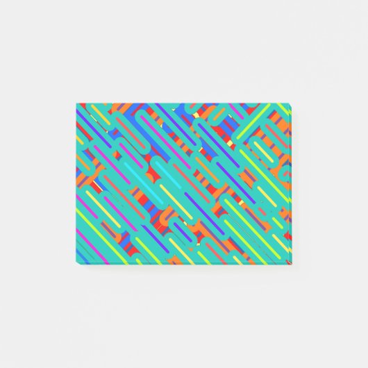 Patroon overhemd - Kleurrijke strepen patronen Post-it® Notes (Voorkant)