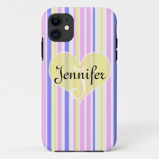 patroon (paars, geel, met en roze) Case-Mate iPhone case (Achterkant)