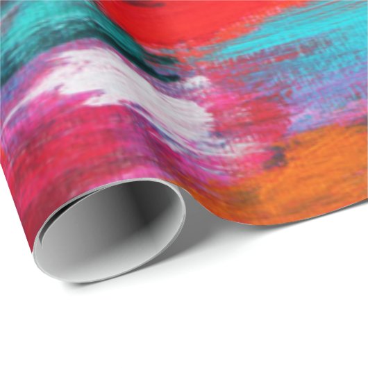PATROON PAINT STROKES CADEAUPAPIER (Rol Hoek)