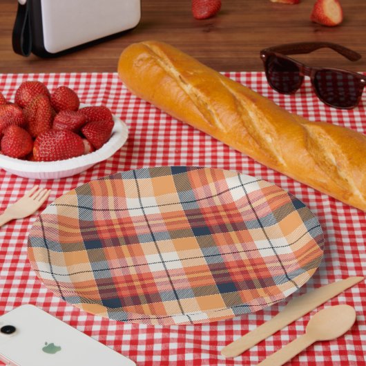 Patroon Papieren Bordje (Picknick)