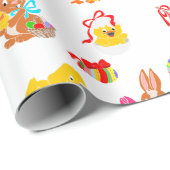 Patroon Pasen Party Cadeaupapier (Rol Hoek)