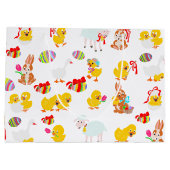 Patroon Pasen Party Groot Cadeauzakje (Achterkant)