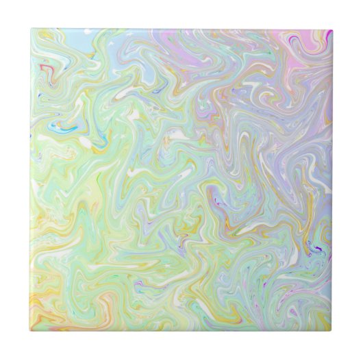 patroon, pastel, mint, roze, turquoise, wit, tegeltje (Voorkant)