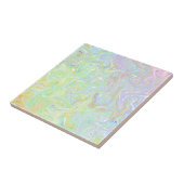 patroon, pastel, mint, roze, turquoise, wit, tegeltje (Zijkant)