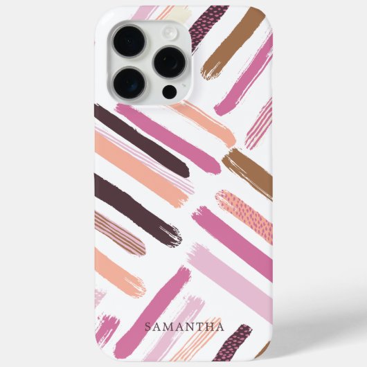 patroon penseelstreken Case-Mate iPhone case (Achterkant)
