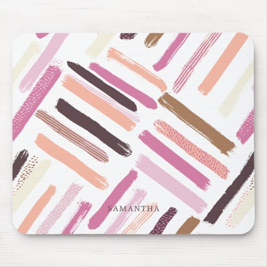 patroon penseelstreken muismat (Voorkant)