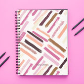 patroon penseelstreken notitieboek