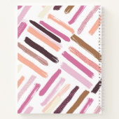  patroon penseelstreken notitieboek (Achterkant)
