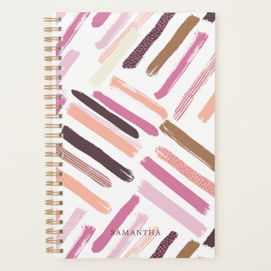  patroon penseelstreken planner (Voorkant)