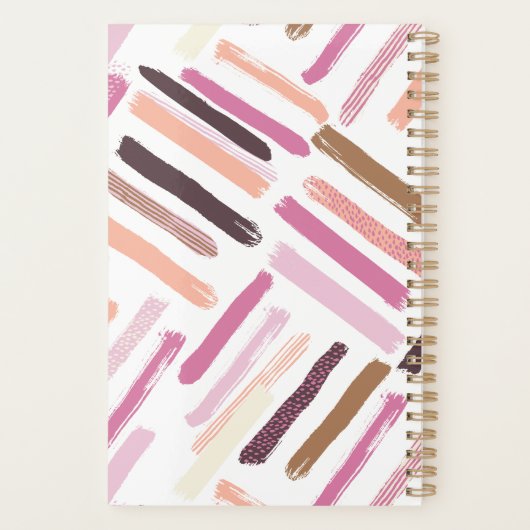  patroon penseelstreken planner (Achterkant)