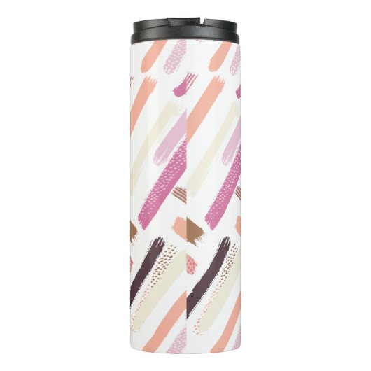  patroon penseelstreken thermosbeker (Achterkant)