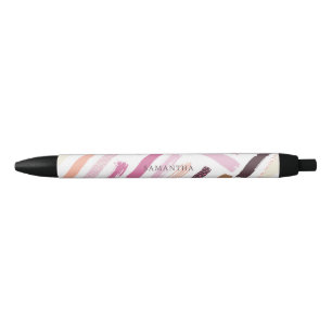 patroon penseelstreken zwarte inkt pen