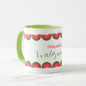 Patroon plak watermeloen Koffie Mok (Voorkant links)