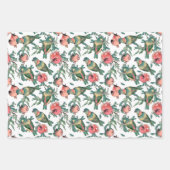 Patroon Pomegranaat en Lovevogels Inpakpapier Vel (Voorkant 2)