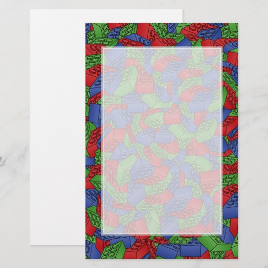 Patroon - Primaire kleurenkoppels Briefpapier (Voorkant / Achterkant)