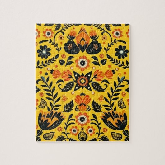 PATROON PUZZEL in Folk Art Design Legpuzzel (Verticaal)