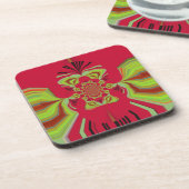 patroon Red Hakuna Matata Drankjes Onderzetter (Linkerzijde)