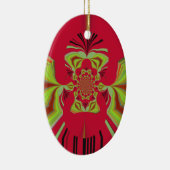patroon Red Hakuna Matata Keramisch Ornament (Rechts)