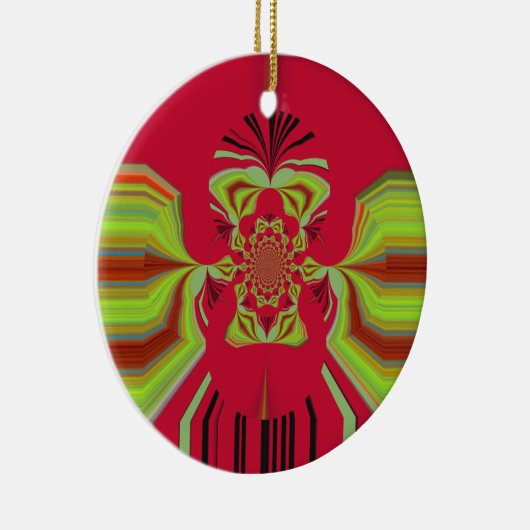 patroon Red Hakuna Matata Keramisch Ornament (Rechts)