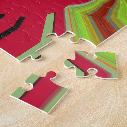 patroon Red Hakuna Matata Legpuzzel (Zijkant)