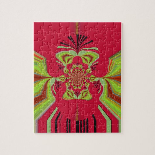 patroon Red Hakuna Matata Legpuzzel (Verticaal)