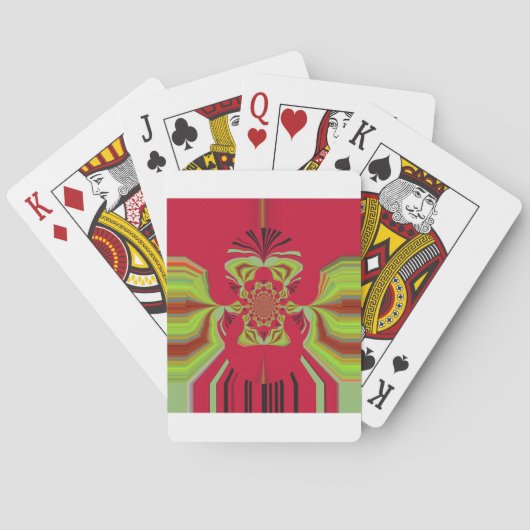 patroon Red Hakuna Matata Pokerkaarten (Achterkant)
