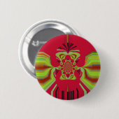 patroon Red Hakuna Matata Ronde Button 5,7 Cm (Voorkant /achterkant)