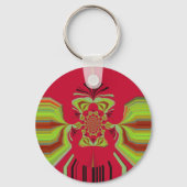 patroon Red Hakuna Matata Sleutelhanger (Voorkant)