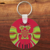 patroon Red Hakuna Matata Sleutelhanger (Voorkant)