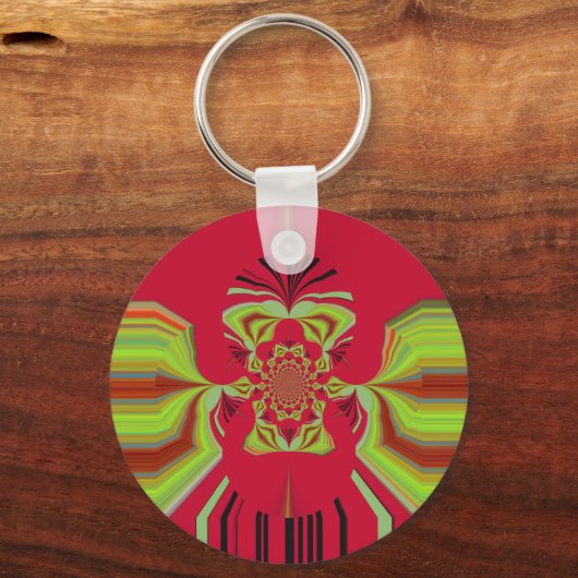 patroon Red Hakuna Matata Sleutelhanger (Voorkant)