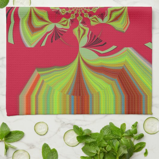 patroon Red Hakuna Matata Theedoek (Gevouwen)