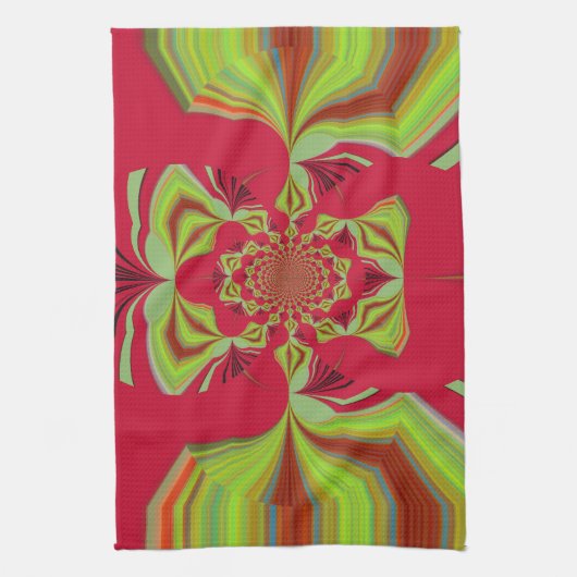 patroon Red Hakuna Matata Theedoek (Verticaal)