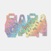 patroon regenboogdomino bedankdoosjes (Uitgevouwen)