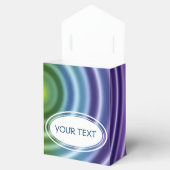 Patroon: regenboogrimpels + jouw tekst bedankdoosjes (Geopend)