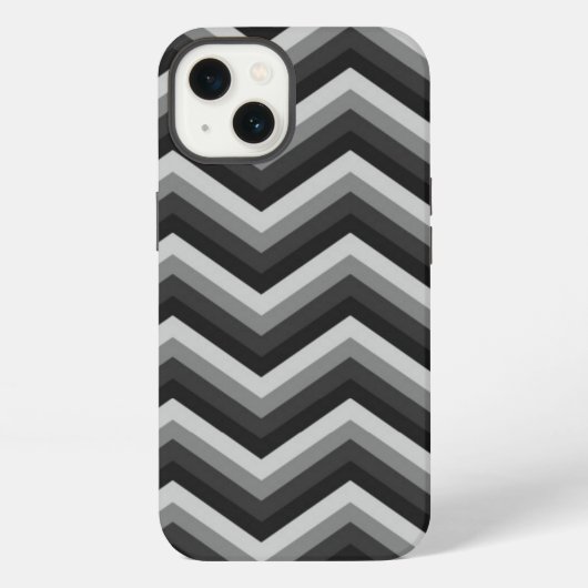 Patroon Retro Zig Zag Chevron iPhone Hoesje (Achterkant)