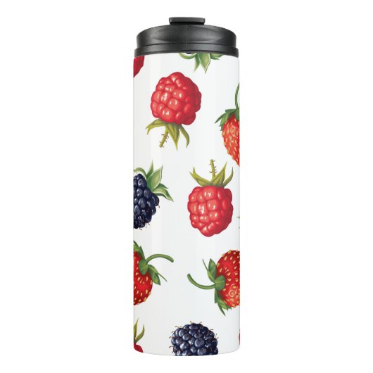patroon rijpe bessen thermosbeker (Voorkant)