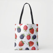 patroon  rijpe bessen tote bag (Voorkant)